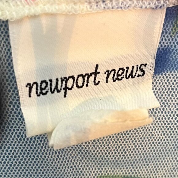 Newport News Women's‎ L Layered Floral Sheer Mesh Maxi Dress White Multicolor - Picture 3 of 4